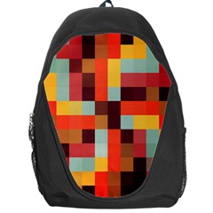 Tiled Colorful Background Backpack Bag