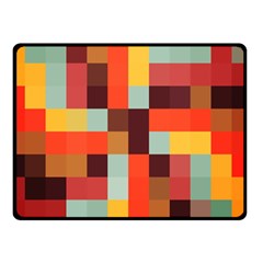 Tiled Colorful Background Double Sided Fleece Blanket (small) 