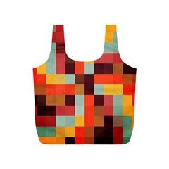 Tiled Colorful Background Full Print Recycle Bags (s) 