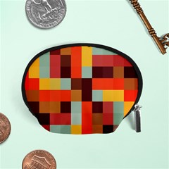 Tiled Colorful Background Accessory Pouches (small) 