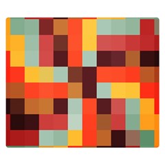 Tiled Colorful Background Double Sided Flano Blanket (small) 