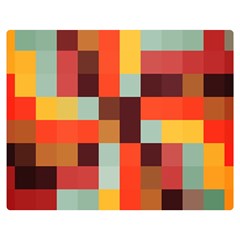 Tiled Colorful Background Double Sided Flano Blanket (medium) 