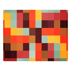 Tiled Colorful Background Double Sided Flano Blanket (large) 