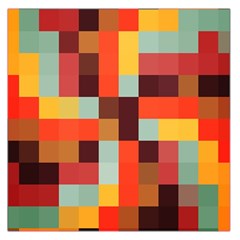 Tiled Colorful Background Large Satin Scarf (square)