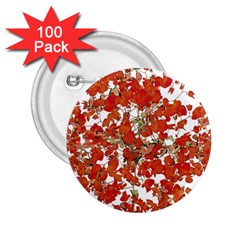 Vivid Floral Collage 2 25  Buttons (100 Pack)  by dflcprints