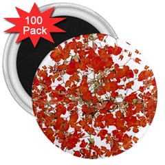 Vivid Floral Collage 3  Magnets (100 Pack) by dflcprints