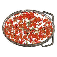 Vivid Floral Collage Belt Buckles by dflcprints