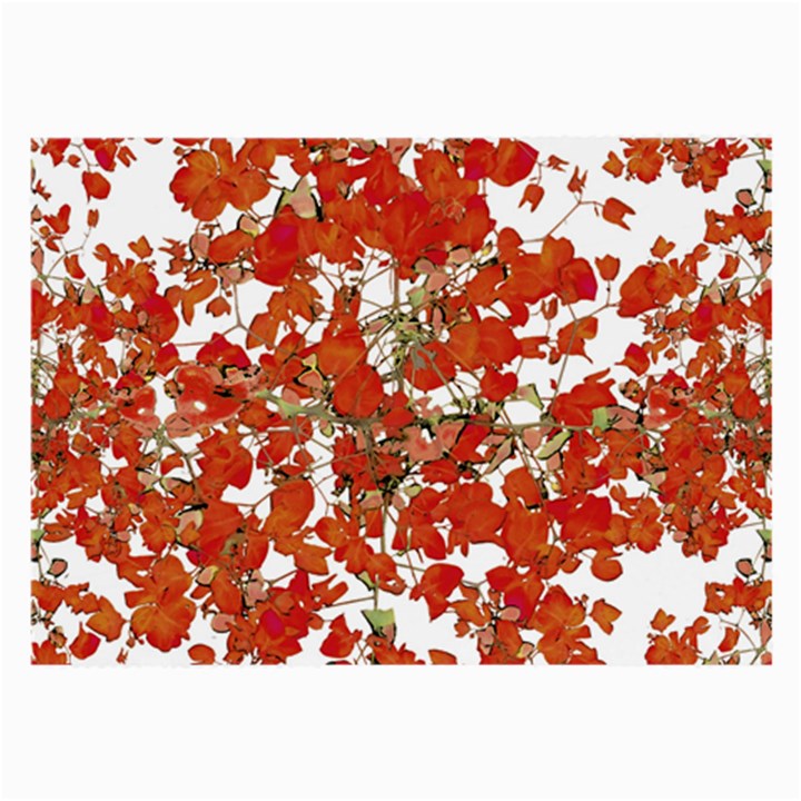 Vivid Floral Collage Large Glasses Cloth