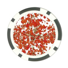 Vivid Floral Collage Poker Chip Card Guards (10 Pack)  by dflcprints