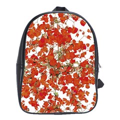 Vivid Floral Collage School Bags(large)  by dflcprints