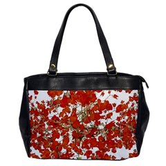 Vivid Floral Collage Office Handbags by dflcprints