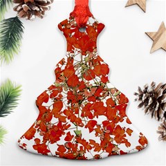 Vivid Floral Collage Ornament (christmas Tree) by dflcprints