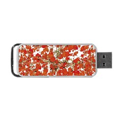 Vivid Floral Collage Portable Usb Flash (two Sides)