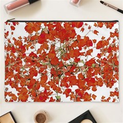 Vivid Floral Collage Cosmetic Bag (xxxl)  by dflcprints