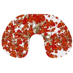 Vivid Floral Collage Travel Neck Pillows