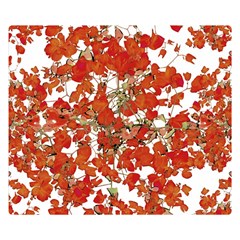 Vivid Floral Collage Double Sided Flano Blanket (small) 