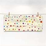 Colorful Dots Pattern Hand Towel Front