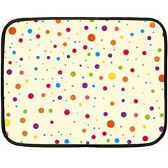 Colorful Dots Pattern Fleece Blanket (mini)