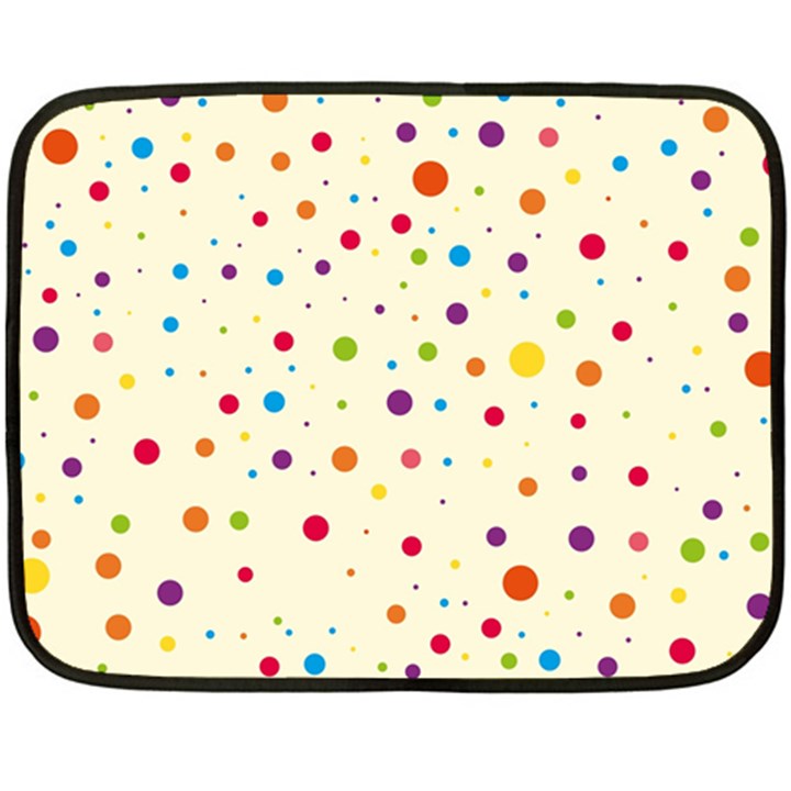 Colorful Dots Pattern Fleece Blanket (Mini)