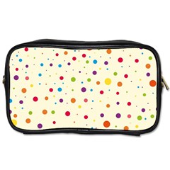 Colorful Dots Pattern Toiletries Bags by TastefulDesigns