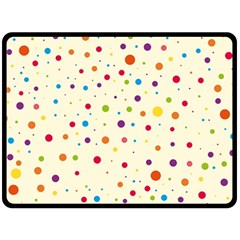 Colorful Dots Pattern Fleece Blanket (large) 