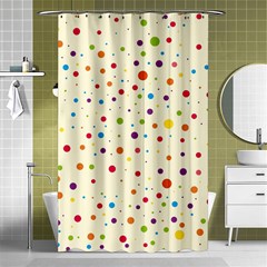 Colorful Dots Pattern Shower Curtain 48  X 72  (small) 