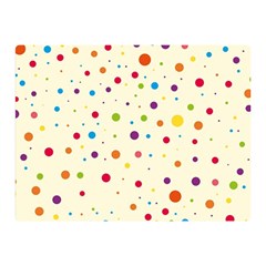 Colorful Dots Pattern Double Sided Flano Blanket (mini) 