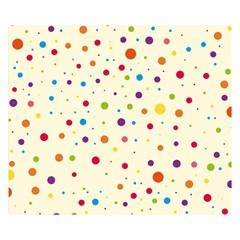 Colorful Dots Pattern Double Sided Flano Blanket (small) 