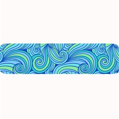 Abstract Blue Wave Pattern Large Bar Mats by TastefulDesigns