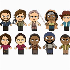 The Walking Dead   Main Characters Chibi   Amc Walking Dead   Manga Dead Collage 8  X 10  by PTsImaginarium