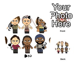 The Walking Dead   Main Characters Chibi   Amc Walking Dead   Manga Dead Playing Cards 54 (round) 