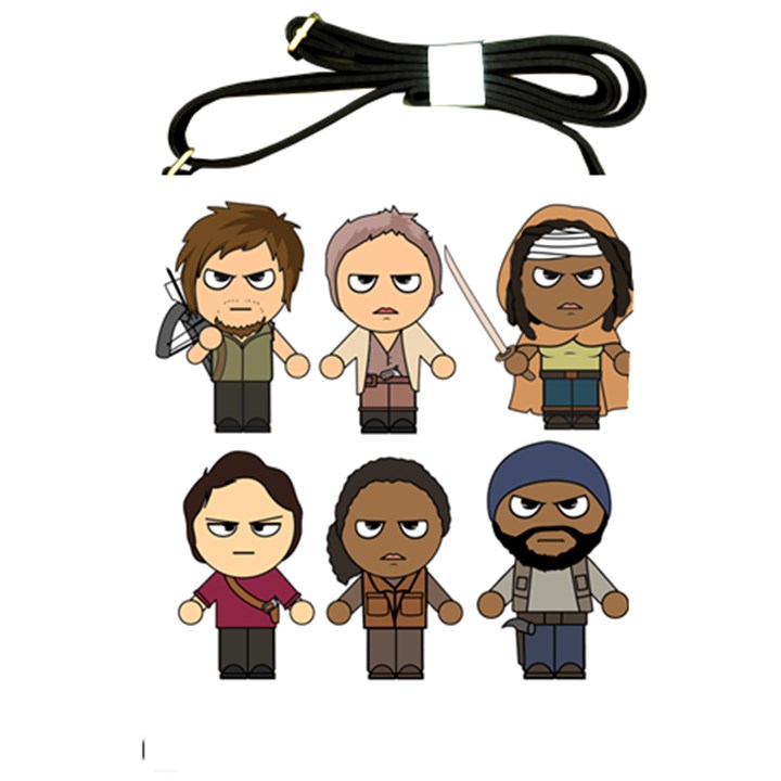 The Walking Dead   Main Characters Chibi   Amc Walking Dead   Manga Dead Shoulder Sling Bags