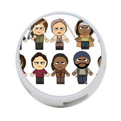 The Walking Dead   Main Characters Chibi   Amc Walking Dead   Manga Dead 4-port Usb Hub (two Sides)  by PTsImaginarium