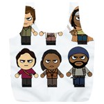 The Walking Dead   Main Characters Chibi   Amc Walking Dead   Manga Dead Full Print Recycle Bags (L)  Front