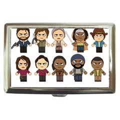 The Walking Dead   Main Characters Chibi   Amc Walking Dead   Manga Dead Cigarette Money Cases