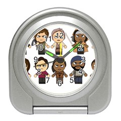 The Walking Dead   Main Characters Chibi   Amc Walking Dead   Manga Dead Travel Alarm Clocks by PTsImaginarium