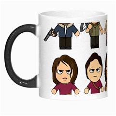 The Walking Dead   Main Characters Chibi   Amc Walking Dead   Manga Dead Morph Mugs