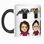 The Walking Dead   Main Characters Chibi   Amc Walking Dead   Manga Dead Morph Mugs Left