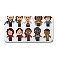 The Walking Dead   Main Characters Chibi   Amc Walking Dead   Manga Dead Medium Bar Mats