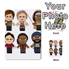 The Walking Dead   Main Characters Chibi   Amc Walking Dead   Manga Dead Multi-purpose Cards (rectangle)  by PTsImaginarium