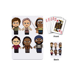 The Walking Dead   Main Characters Chibi   Amc Walking Dead   Manga Dead Playing Cards (mini) 