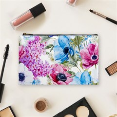 Watercolor Spring Flowers Cosmetic Bag (medium)  by TastefulDesigns