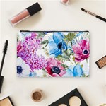 Watercolor spring flowers Cosmetic Bag (Medium)  Front