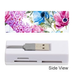 Watercolor Spring Flowers Memory Card Reader (stick) 