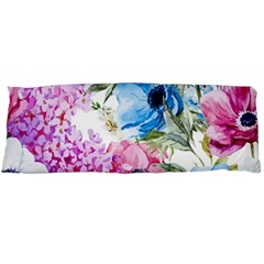 Watercolor Spring Flowers Body Pillow Case (dakimakura)