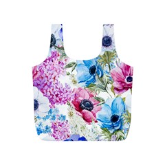 Watercolor Spring Flowers Full Print Recycle Bags (s) 