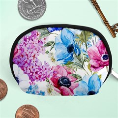 Watercolor Spring Flowers Accessory Pouches (medium) 