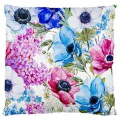 Watercolor Spring Flowers Standard Flano Cushion Case (two Sides)