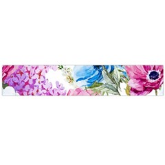 Watercolor Spring Flowers Flano Scarf (large)