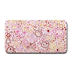 Ornamental Pattern With Hearts And Flowers  Medium Bar Mats